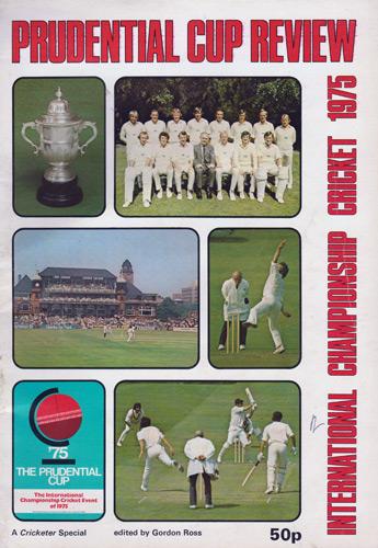 1975-CRICKET-WORLD-CUP-review-PROGRAMME-PRUDENTIAL-Cup-International-Championship-England-cricket-memorabilia-brochure