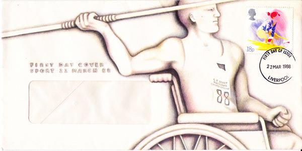 1988-Paralympic-First-Day-Cover-FDC-Special-Olympics-FDC-Javelin-memorabilia-600