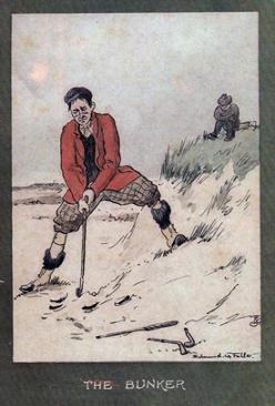 4-Golfing-memorabilia-Edmund-G-Fuller-golf-prints-1903-antique-vintage-coloured-cartoon-humour-golfer-edwardian-the-bunker