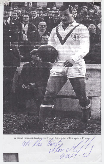 ALEX MURPHY memorabilia signed Rugby League magazine pic Great Britain rugby memorabilia