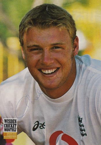 ANDREW FLINTOFF memorabilia signed England Test cricket memorabilia