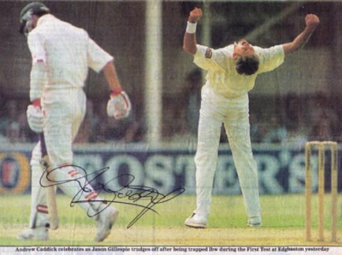 ANDY-CADDICK-autograph-signed-Somerset-cricket-memorabilia-England-Test-match-fast-bowler-ccc-australia-ashes-jason-gillespie