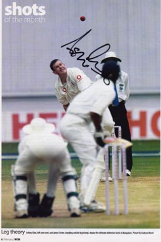 ASHLEY-GILES-autograph-signed-Warks-cricket-memorabilia-warwickshire-king-of-spin-England-test-match-spinner-selector-wccc-bangalore-negative