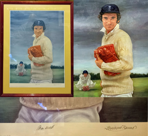 Alan-Knott-signed-portrait-theodore-ramos-artist-kent-cricket-wicket-keeper-limited-edition-print-kccc