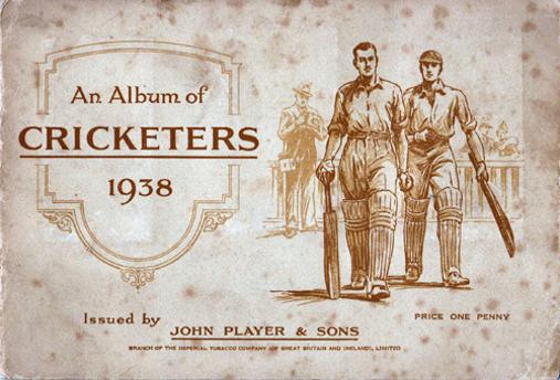 Album-of-Cricketers-1938-John-Player-and-sons-cigarette-cards-cricket-memorabilia-Don-Bradman-Les-Ames-Hammond-Hutton-England-Australia-players-complete