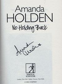 AMANDA HOLDEN (Britain's Got Talent, Cutting It & Shrek the Musical) signed autobiography