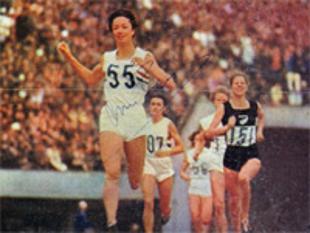 ANN PACKER (1964 Olympic 800m champion) hand-signed picture.
