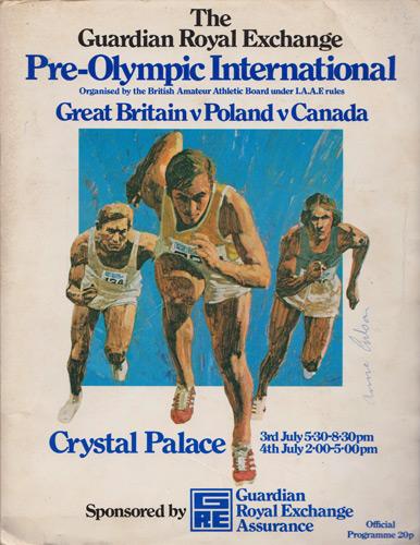 Anne-Gilson-autograph-signed-Great-Britain-arthletics-memorabilia-high-jump-1976-olympic-programme-crystal-palace-signature