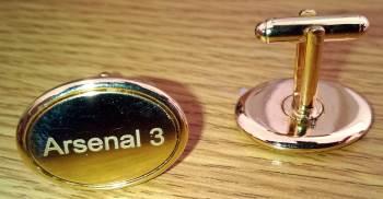 Arsenal FC Commemorative Cufflinks Last Football Game at Highbury Stadium v Bolton wanderers