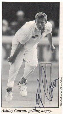 Ashley-Cowan-autograph-signed-Essex-England-cricket-memorabilia-batting-fast-bowler-number-eleven