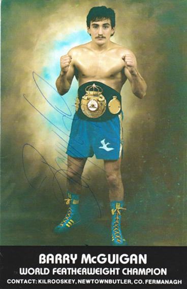 Barry-McGuigan-autograph-signed-world-featherweight-boxing-champion-memorabilia-clones-cyclone-northern-ireland-irish-promoter-signature
