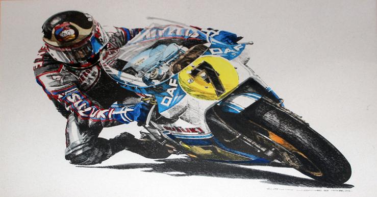Barry-Sheene-memorabilia-motorbike-limited-edition-print-Colin-Jones-artwork-Superbike-motor-cycling-Moto-GP-memorabilia-750