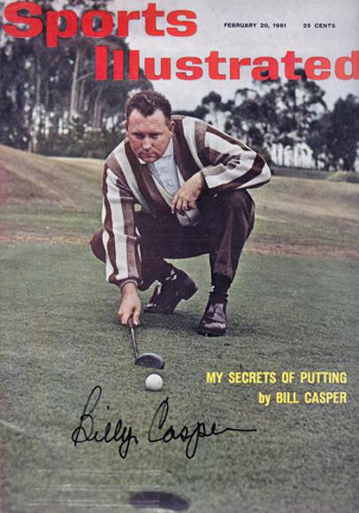 Billy-Casper-autograph-signed-golf-memorabilia-Sports-Illustrated-magazine-cover-1961-US-Masters