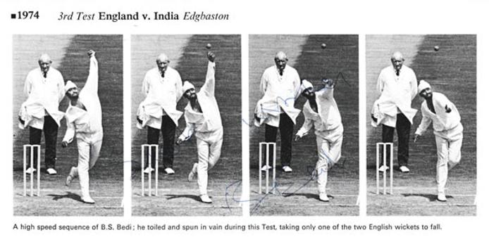 Bishan-Bedi-autograph-signed-india-cricket-memorabilia-1974-test-series-england-edgbastion-signature-singh-bs-left-arm-spinner