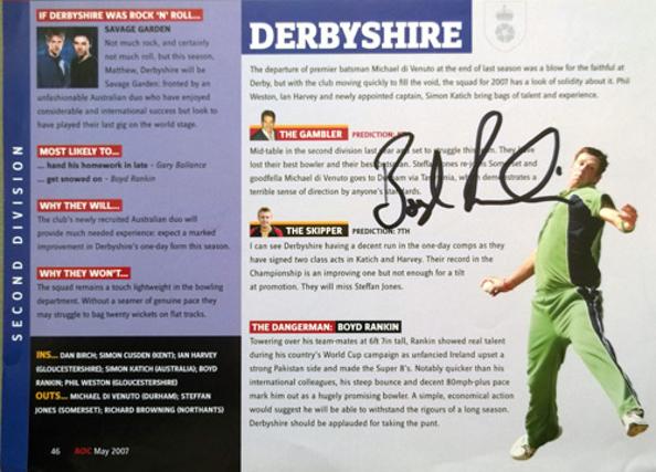 Boyd-Rankin-autograph-signed-Derbys-Cricket-memorabilia-CCC-Ireland-test-match-fast-bowler-England-signature