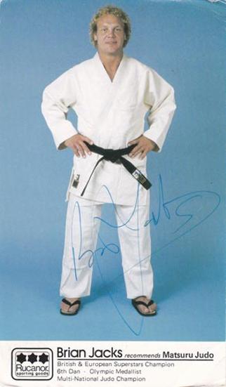 Brian-Jacks-autograph-signed-british-olympic-judo-memorabilia-rucanor-postcard-superstars-champion