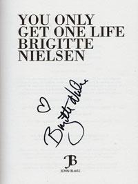 BRIGITTE NIELSEN (Rocky IV, Red Sonja) signed autobiography