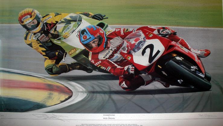 CARL-FOGARTY-memorabilia-Superbike-memorabilia-signed-print-Champions-Rod-Organ-Scott-Russell-memorabilia-Foggy-autograph-motor-cycle-memorabilia