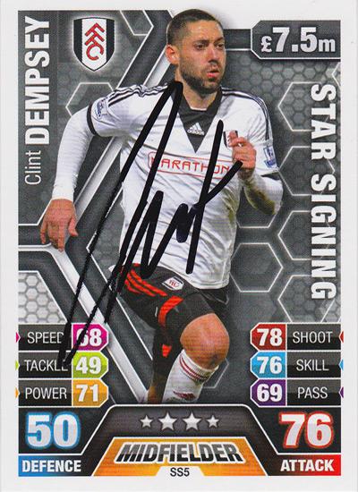 CLINT-DEMPSEY-autograph-Fulham-FC-football-memorabilia-USA-soccer-legend-signed-player-card-Match-Attax