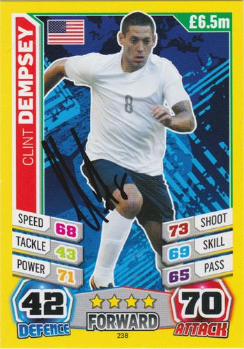 CLINT-DEMPSEY-memorabilia-Fulham-memorabilia-USMNT-USA-soccer-memorabilia-signed-Match-Attax-card