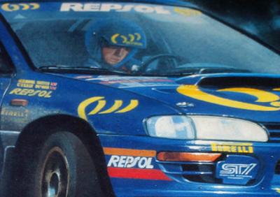 COLIN-McRAE-memorabilia-World-Rally-Car-memorabilia-WRC-Rallying-motorsport-Blue-Subaru-Ivan-Berryman-signed-print-detail-350
