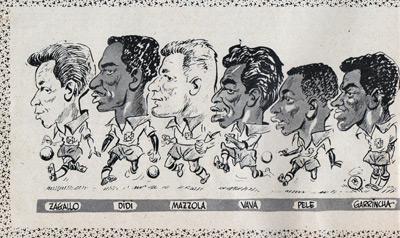 Charles-Buchan-Football-Monthly-September-1958-Sept-buchans-brazil-world-cup-squad-caricatures-pele-didi-garrincha-eylmar-zagallo-mazzola-vava-memorabilia