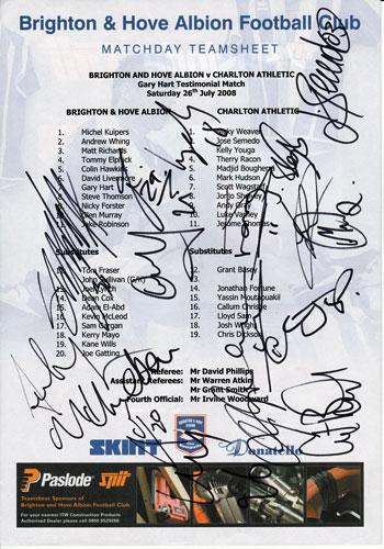 Charlton-Athletic-football Club-CAFC-2008-signed-Team-Sheet-football-memorabilia