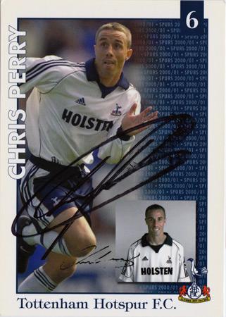 Chris-Perry-signed-Spurs-fc-football-memorabilia-pic-Tottenham-Hotspur-autograph-White-Hart-Lane