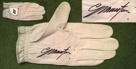 Colin Montgomerie signed Yonex golf glove Full Monty autograph Ryder Cup captain golfing memorabilia