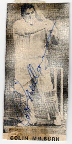 Colin-Milburn-autograph-signed-England-cricket-memorabilia-Northants-CCC-Ollie-MCC-Western-Australia-When-The-Eye-Has-Gone