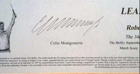 Colin-Montgomerie-memorabilia-Colin-Montgomerie-autograph-signed-Ryder-Cup-golf-memorabilia-Leading-Man-Robert-Highton-artist-Monty-limited-edition-print-signature