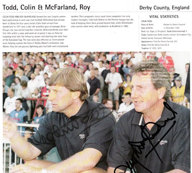 Colin-Todd-autograph-signed-Derby-County-FC-football-memorabilia-Roy-McFarland-signature-manager-coach-England-Rams