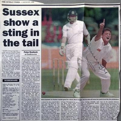 DARREN-GOUGH-autograph-signed-Yorkshire-cricket-memorabilia-England-signed-Test-Match-Yorks-ccc-bowling-Strictly-come-dancing