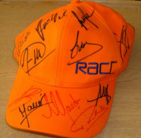 Damon Hill signed motorsport cap