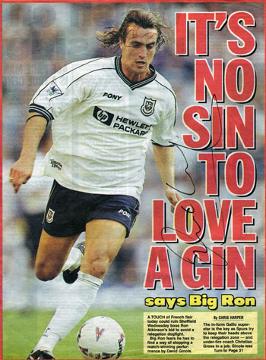 David-Ginola-Spurs-signed-newspaper-photo