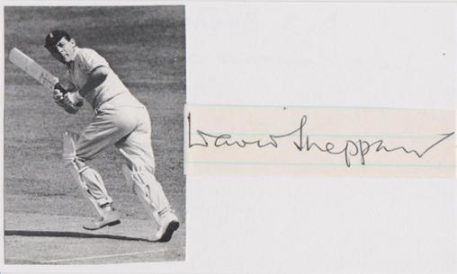 David-Sheppard-autograph-signed-England-cricket-memorabilia-President-Sussex-CCC-Reverend-Rev-Bishop-of-Liverpool