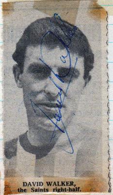 David-Walker-autograph-signed-Southampton-FC-football-memorabilia-Saints-Soton-signature-1960s-Burnley-Dave