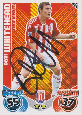 Dean-Whitehead-autograph-signed-Stoke-City-FC-football-memorabilia-midfielder-signature-sunderland-captain-huddersfield stat attack card