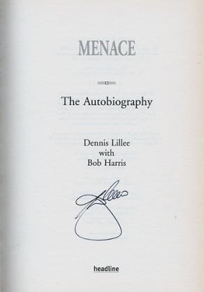 Dennis-Lillee-signed-autobiography-Menace-australian-cricket-memorabilia-autograph-book-350