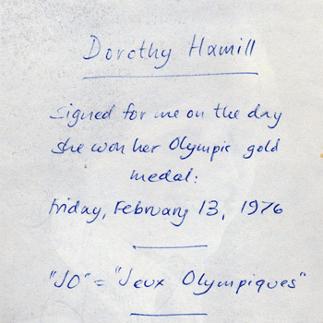 dorothy hamill autograph signed olympic ice skating memorabilia