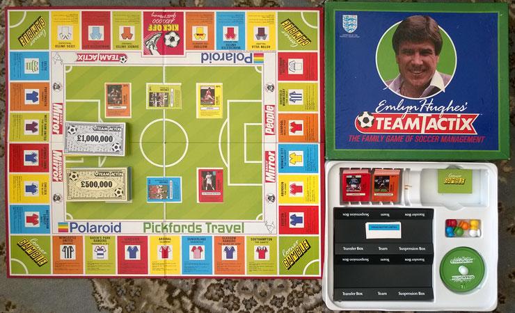 Emlyn Hughes Team tactic board game football soccer memorabilia