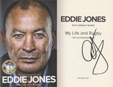 Eddie jones signed my life and rugby autobiography england coach