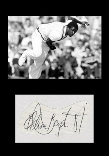 Eldine-Baptiste-autograph-signed-Kent-cricket-memorabilia-west-indies-all-rounder-leeward-islands-signature-KCCC