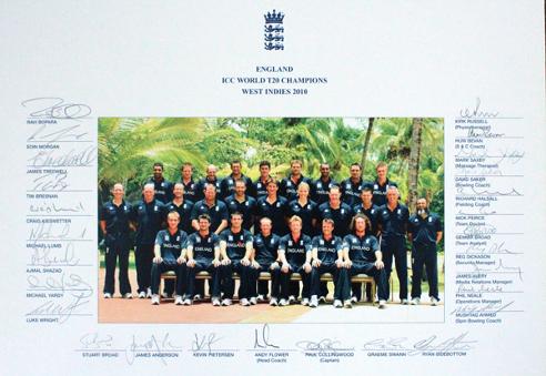 England-cricket-memorabilia-2010-World-T20-Champions-signed-squad-photo-team-ECB-West-Indies-staff