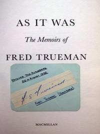 FRED-TRUEMAN-memorabilia-signed-autobiography-autographed-memoirs-As-It-Was-Yorkshire-cricket-memorabilia-Fiery-autograph-signature