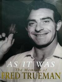 FRED-TRUEMAN-memorabilia-signed-autobiography-autographed-memoirs-As-It-Was-Yorkshire-cricket-memorabilia-Fiery-signature