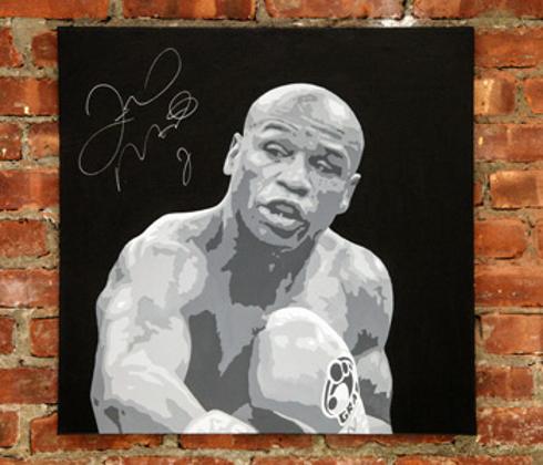 Floyd-Mayweather-memorabilia-signed-boxing-memorabilia-Mike-Ramirez-fine-art-autographed-artwork-painting-canvas-wall-350