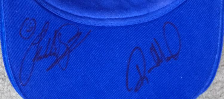 Freddie-Spencer-memorabilia Randy-Mamola-memorabilia signed-Michelin-motor-cycle-superbike-moto gp-cap fast freddie