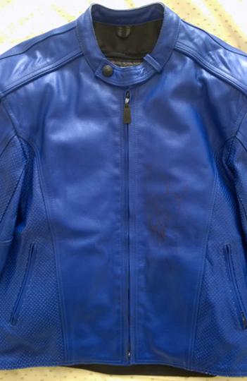 Freddie-Spencer-memorabilia-signed-Frank-Thomas-motorcycle-memorabilia-blue-leather-jacket-moto-gp-motor-super-bike-cycle-fast-freddie-spencer-autograph-world-champion-repsol