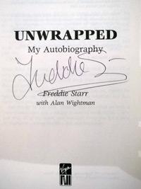 FREDDIE STARR signed autobiography